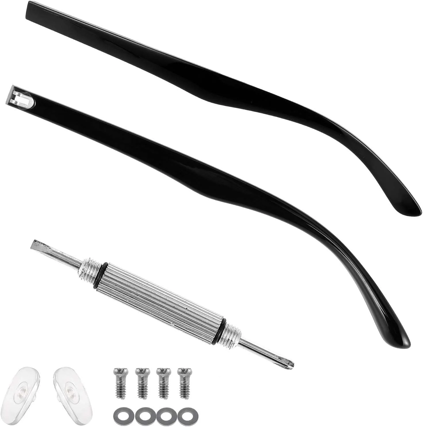 1 Pair Glasses Replacement Temple Black Eyeglasses Arms Legs Universal Glasses R 2