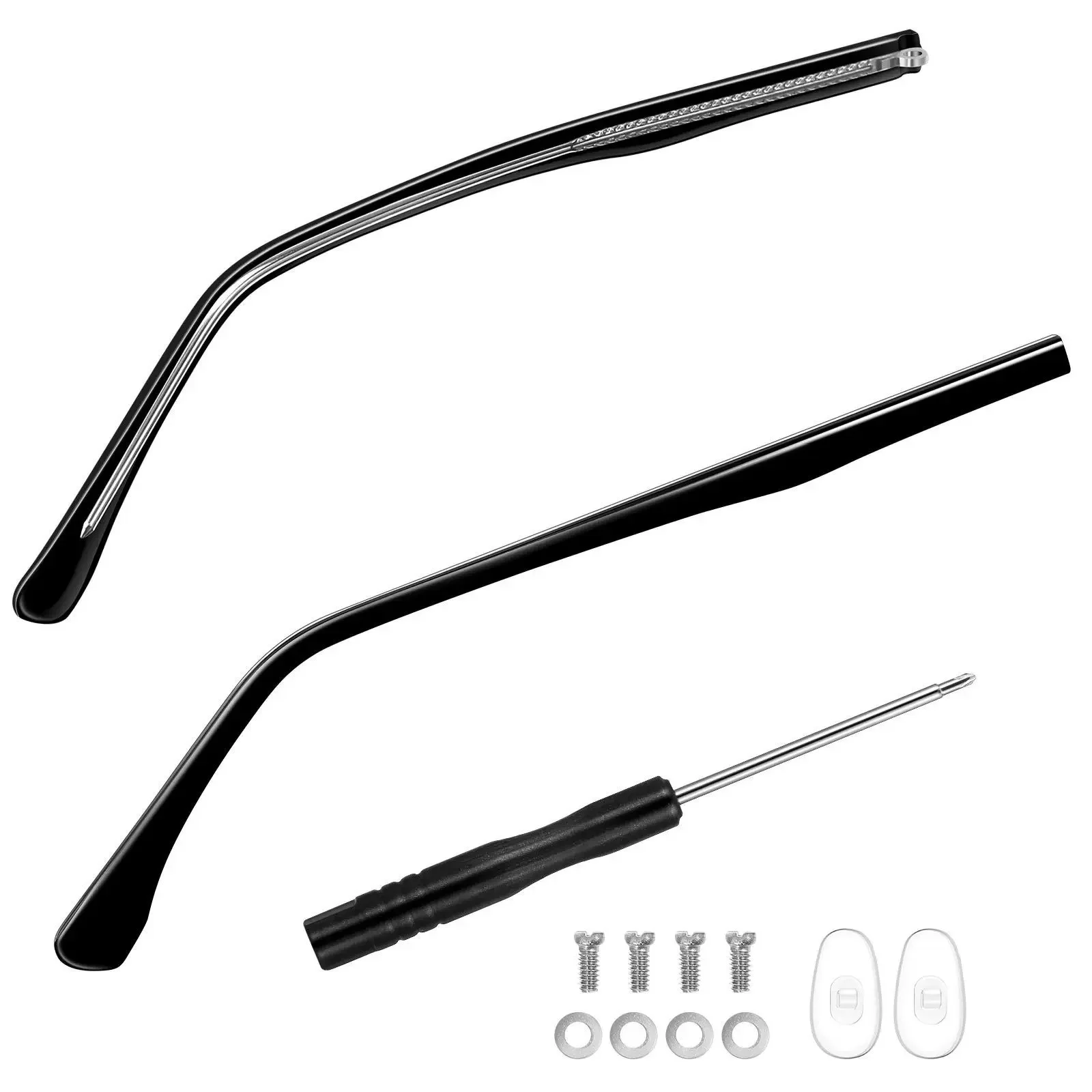 Universal Metal Eyeglass Temple Arms Replacement Pair Comfort Fit